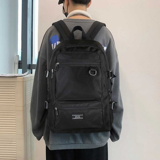 남자 대학생 새학기 백팩 배낭 여행 가방 코디 sm4+407cQ