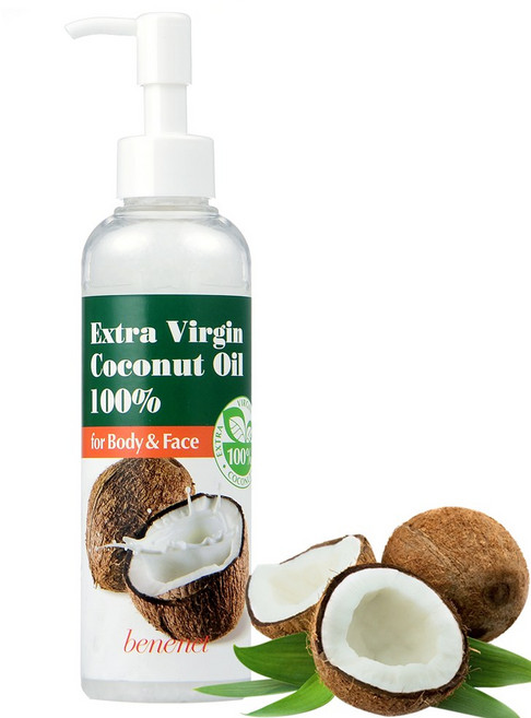 베니넷 피부에 바르는 코코넛오일 100% -펌프, 1개, 200ml