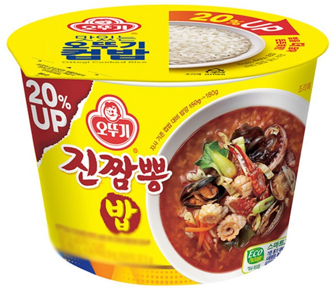 오뚜기 컵밥 진짬뽕밥(증량), 5개, 217.5g