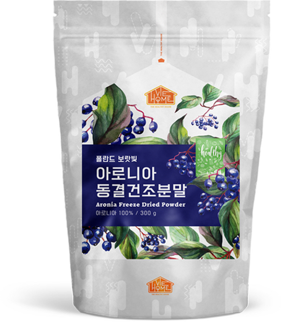 건강한우리집비옴 폴란드 보랏빛 아로니아 동결건조 분말, 300g, 3개