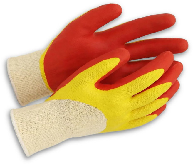 베아트룸 방수 2중 코팅 작업 목장갑, 10개, 혼합색상