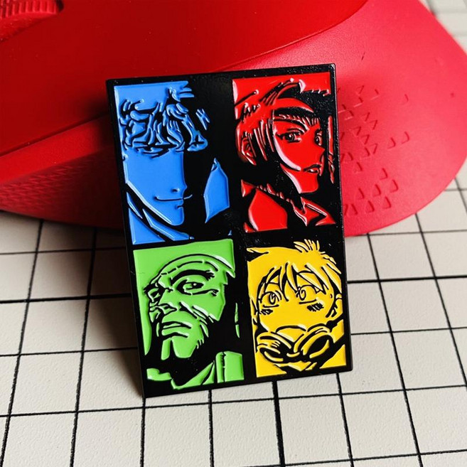 캐릭터 뱃지 브로치 금속뱃지 악세사리 카우보이 비밥, 카우보이 비밥 3x4.5cm, 1개
