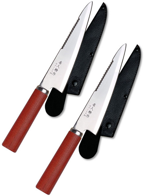 오모리 명인 사시미칼 낚시칼, 혼합색상, 2개