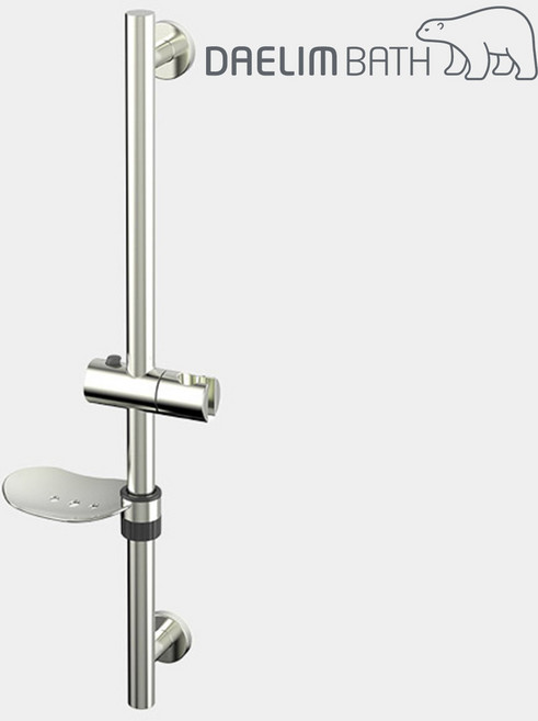 대림바스 DL-S4114SN 니켈 무광 SUS 사틴 슬라이드바 곰마크 샤워행거 욕실용품 DLS4114SN, 1개