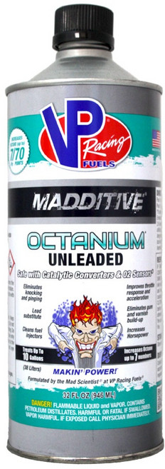 VP Racing MADDITIVE OCTANIUM 汽油精 提升辛烷值, 1個, 辛烷值提升劑 不含鉛(綠)#29505