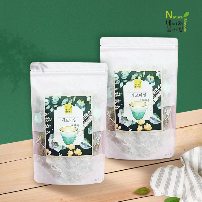 네이처블라썸 삼각티백 50개입 캐모마일 카모마일 허브 차 티, 1g, 1개