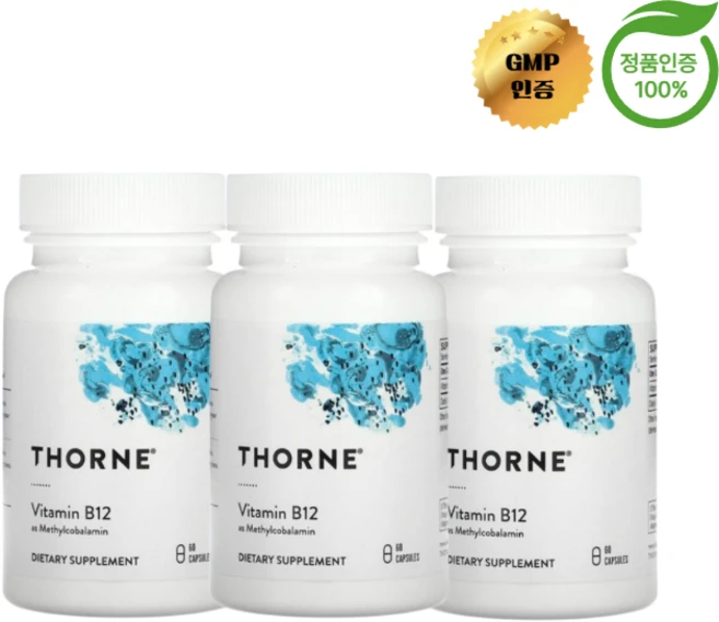 2+1 쏜리서치 비타민B12 메틸코발라민 캡슐 60정, 3개 - 쿠팡