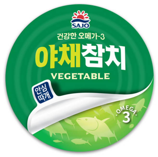 사조해표 안심따개 야채참치, 100g, 14개
