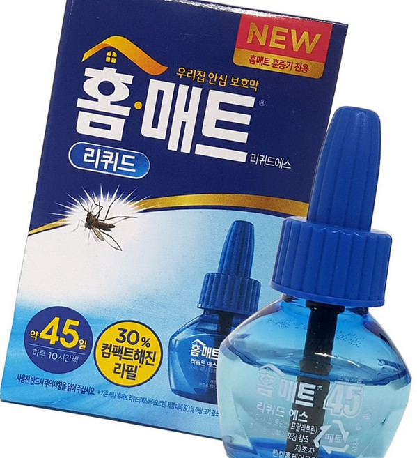 홈매트 리퀴드 리필1P 무향 모기약 해충 야외 아기 실외 피크닉 모기퇴치 신생아 고양이
