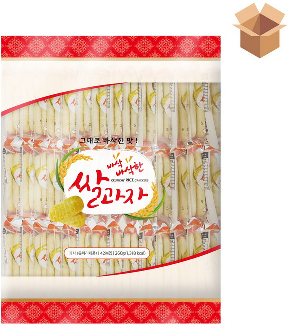 바삭바삭한 쌀과자, 260g, 12개