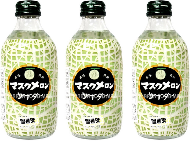 토모마스 머스크멜론맛 사이다, 3개, 300ml