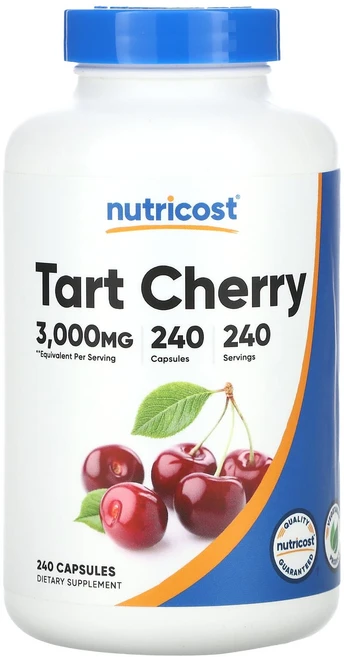 Nutricost 타트체리 3000mg 캡슐 240정, 1개 - 쿠팡