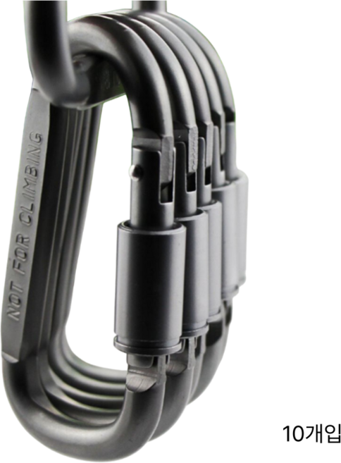 천끝 스텐비너 카라 실버, 10개, 다크실버