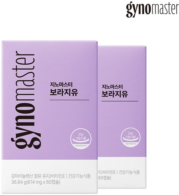 지노마스터 보라지유 60캡슐 감마리놀렌산 보라지오일, 2개, 60정