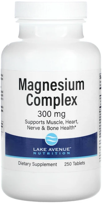 Lake Avenue Nutrition 마그네슘 복합체 300mg 250정, LakeAvenueNutrition마그네슘복합체300m, 1개 - 쿠팡