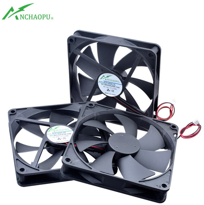 ACP14025 14cm 140mm 팬 140x140x25mm DC5V 12V 24V 2pin 냉각 팬 PC 케이스 전원 공급 장치 라우터 인버터, 24V 2 balls 2800