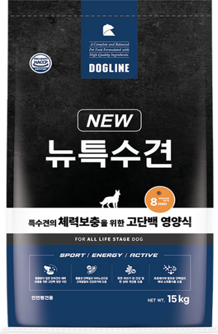 대한사료 뉴특수견 15kg 특수견 자견 성견 전연령 개사료, 곡물, 1개