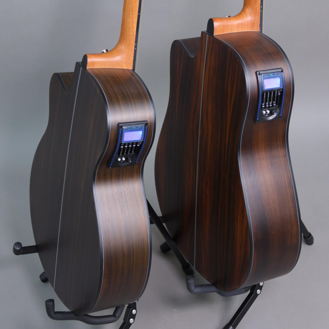 [제작사 직판] 올리비아 듀얼소스 EQ 장착 오동나무/로즈우드 어쿠스틱 통기타, 로즈우드 40인치 OM바디, 1개