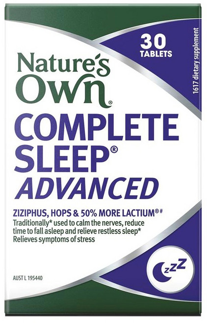 네이처스온 컴플리트 슬립 어드밴스드 Nature's Own Complete Sleep Advanced, 1개, 30정