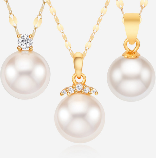 에바주얼리 심플 진주 펜던트 14k 18k 목걸이