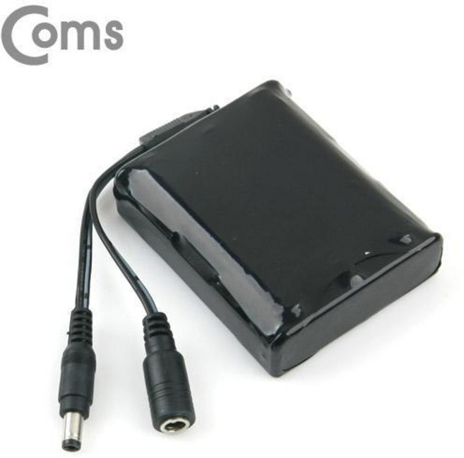 18650 리튬이온 배터리팩 DC 12V 2600mAh Y자형 충전지, 1개