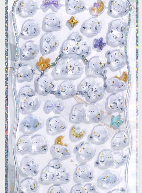 3D크리스탈 스티커 봉봉드롭 트윙클 시리즈 해피멜로우 1개