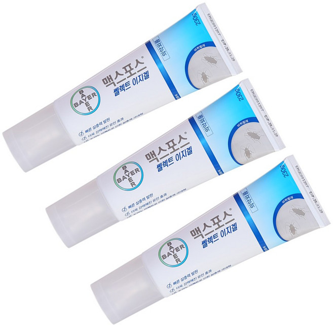 맥스포스 쎌렉트 이지겔 바퀴벌레 살충제, 230g, 3개