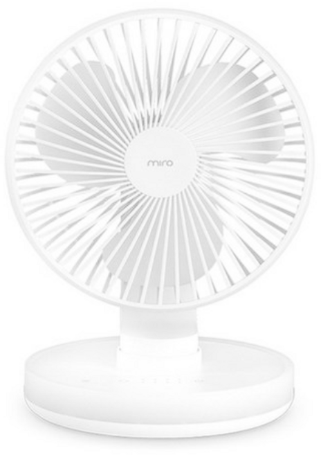 미로 무선 탁상용 선풍기, 흰색(WHITE), MTF03