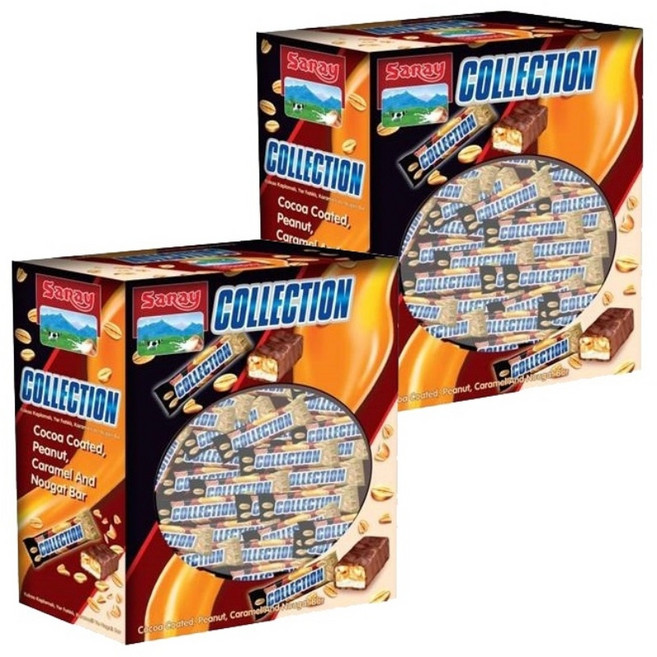 콜렉션 코코아코티드 피넛카라멜 누가바 (약100여개입) 대용량, 800g, 2박스