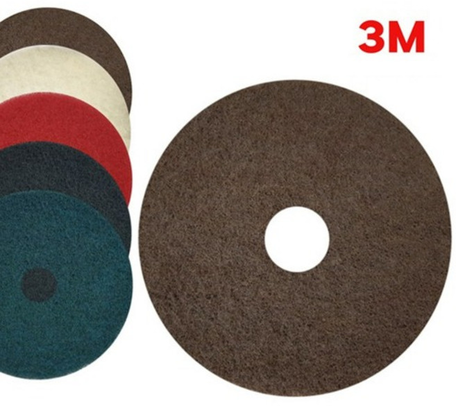 3M 마루광택기 돌돌이 패드 갈색 7100 1박스(5개) 바닥 광택 세척 오염 플로어패드