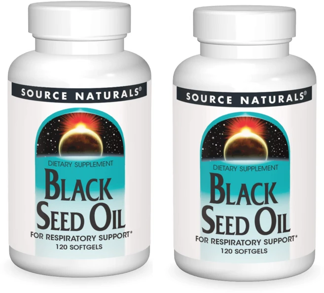 [Source Naturals] 블랙 씨드 오일 120 소프트젤 2 SET - 쿠팡