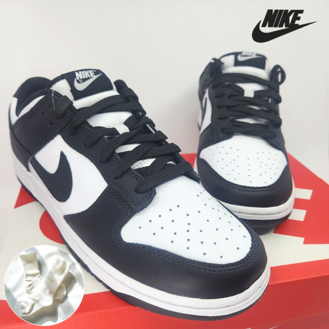 나이키 덩크 로우 범고래 스니커즈 레트로 남성 여성 운동화 with 올유어즈 양말