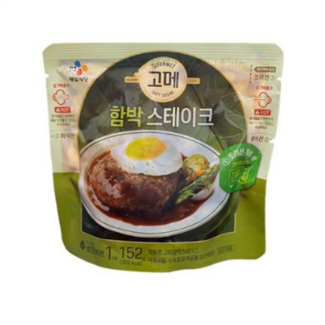 고메 함박스테이크, 152g, 24개