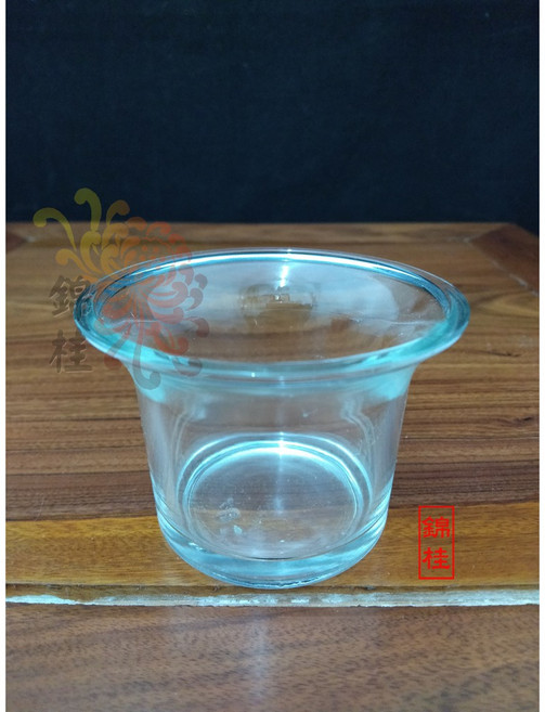 錦桂 玻璃酥油燈座 供燈 佛教用品, 1個