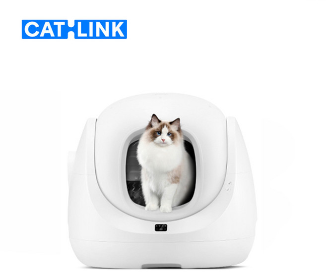 캣링크 고양이 자동화장실 스마트 자동청소, 화이트