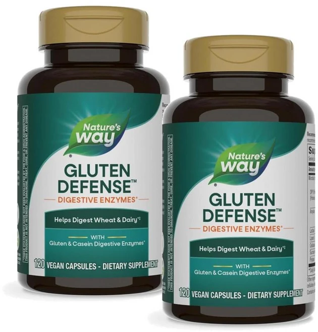 네이처스웨이 글루텐 디펜스 다이제스티브 엔자임 캡슐 Nature's Way Gluten Defense, 120정, 2개 - 쿠팡