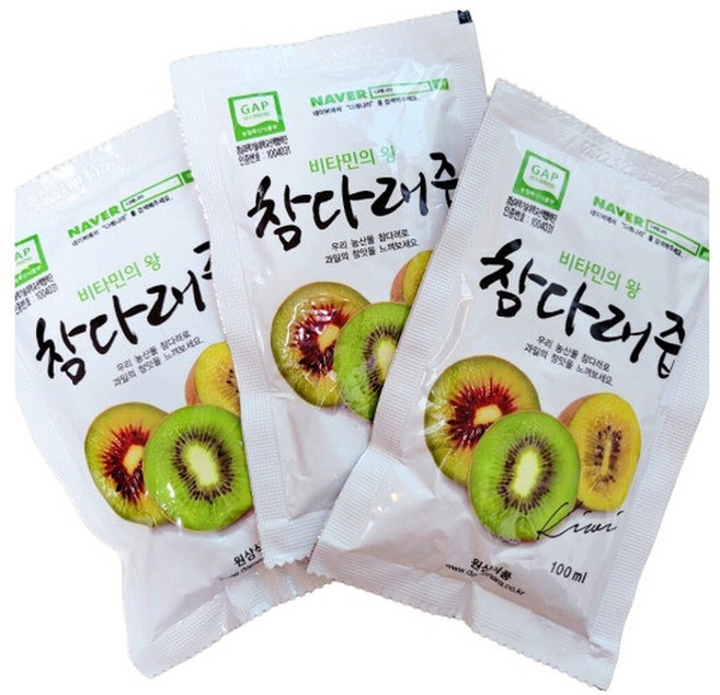 하동참다래매실농원 키위즙 100ml 50포 1박스