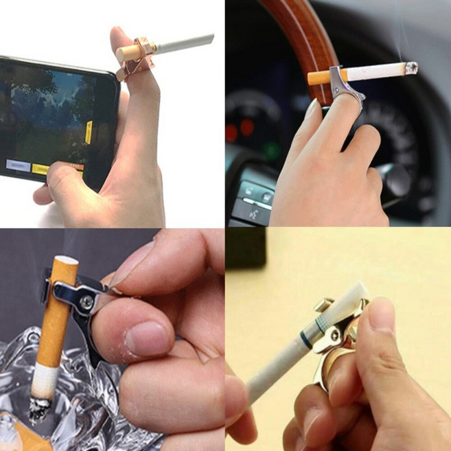 담배 집게 손잡이 꽂이 손가락 냄새 악취 방지 선물