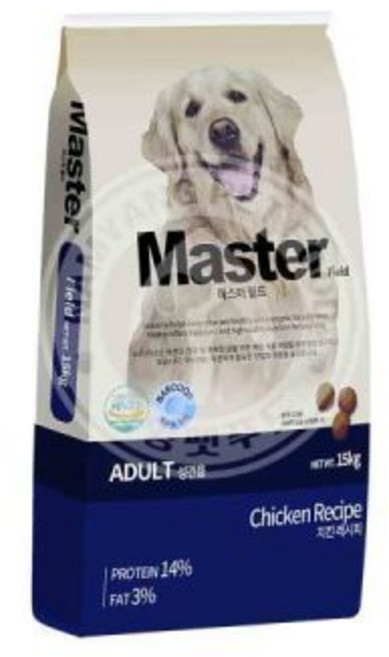 마스터 필드 15kg 진돗개 대형견 애견 중형견 소형견 특수견 대용량 개사료 밸런스 뉴트리나, 1개, 가다랑어