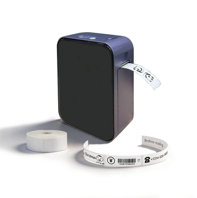 Ablemark 라벨 프린터 네임 스티커 라벨기 가정용 프린터기 미니 휴대용, 1개, 라벨기 블루