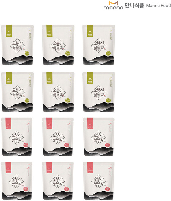 오봉산꽃부각 김부각 오리지널, 30g, 12개