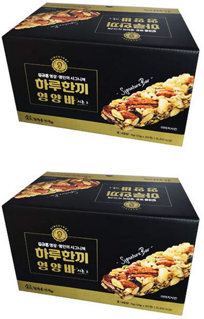 김규흔영양바시즌2 김규흔명장의 시그니처 [하루한끼영양바_시즌2] 40개, 2박스, 1kg