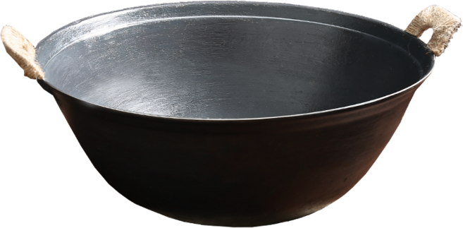 궁중팬 무쇠웍 업소용 볶음팬 중화요리 중식 주물 웍 북경팬 철팬 후라이팬 대형웍 Binaural 철 팬 붙지 않는 팬 코팅되지 않은 요리 냄비 구식 철 팬 가정용 농촌 대형 철, 지름 40cm - 뚜껑 제외 깊이 16.0cm, 1개