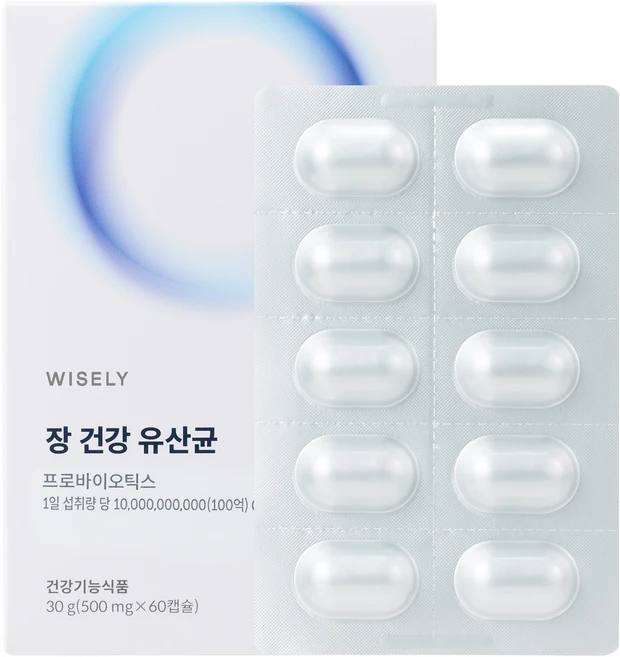 와이즐리 다니스코 100억 보장 장 건강 유산균(2개월분), 1세트, 60정 - 쿠팡