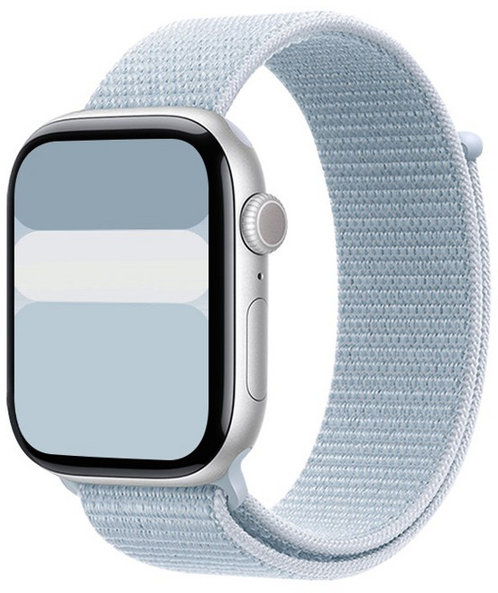 아이드 애플워치 호환 나일론 스포츠 스트랩, 1개, 스카이블루