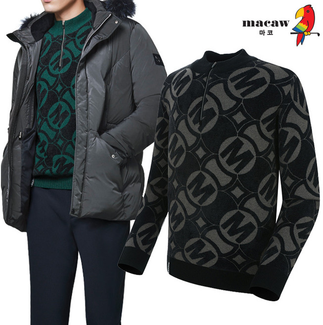 (남성)M패턴 반집업 니트_MMM4SW01