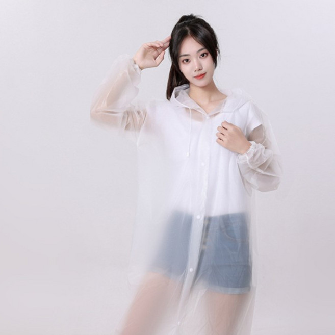 EVA 우비 남녀공용 레인코트 캠핑용 우의