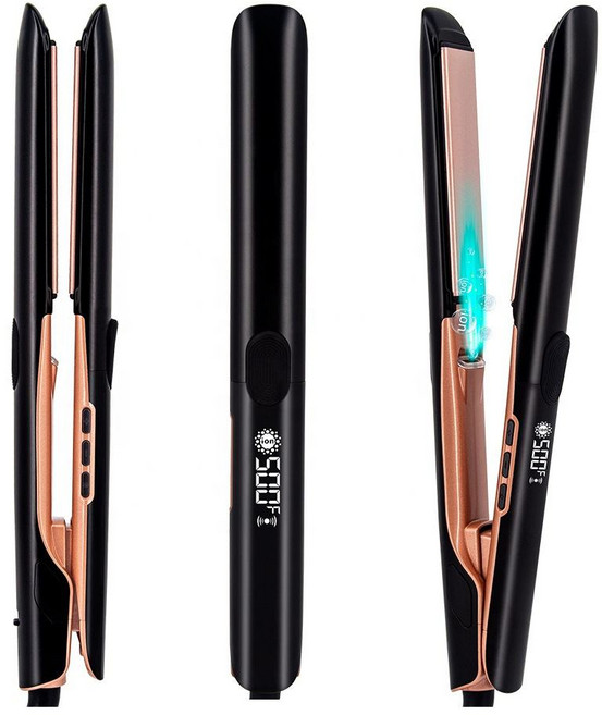 PYHO 세라믹 멀티 고데기 헤어 케어 5단계 온도조절 매직기 한국 배송, 블랙, LY-ZF01