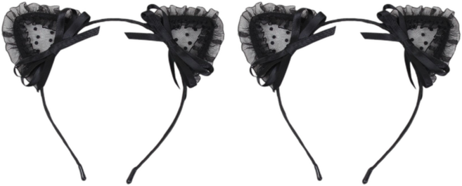 AmaEgic 고양이 머리띠 2개 파티 코스프레 할로윈 소품