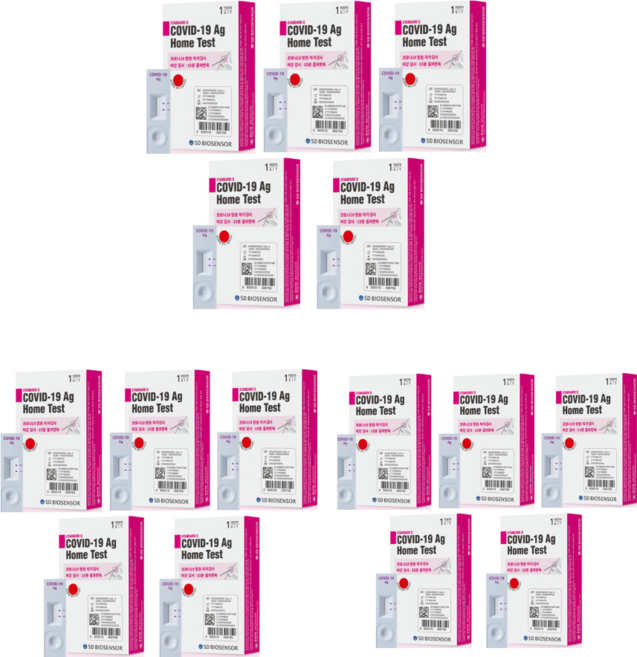에스디바이오센서 STANDARD Q COVID 19 Ag Home Test, 2매입, 15세트